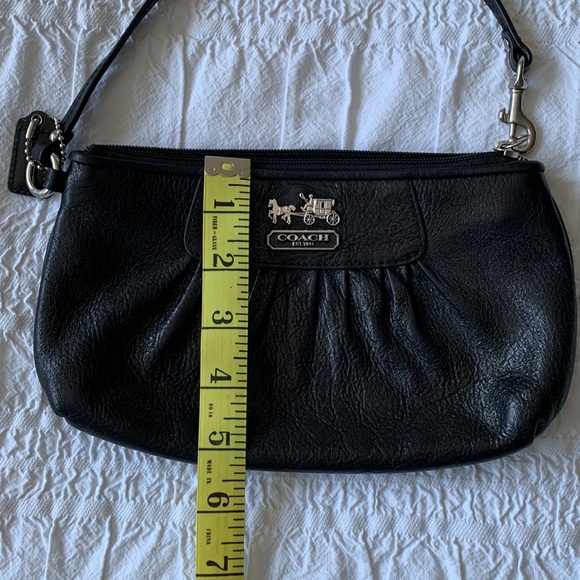 Coach Black Leather Wristlet - Picture 9 of 10